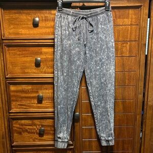 Sparkle & Fade Black Acid Washed Joggers